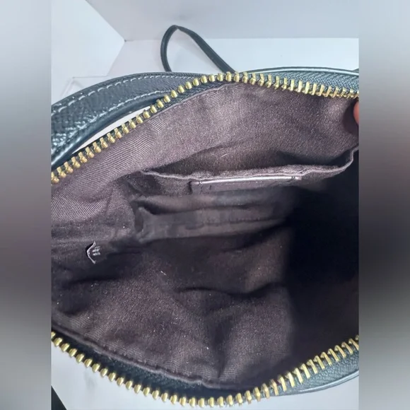 #208 Coach Mini Rowan Top Zip Black File Crossbody Bag - Picture 11 of 17